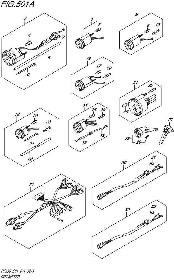 Suzuki DF 250 Opt: Meter