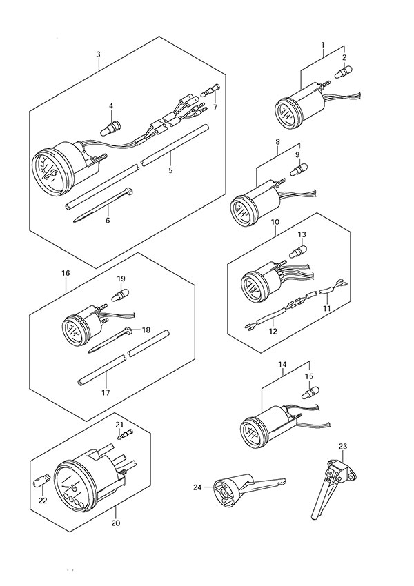 Suzuki DF 175 Opt: Meter (1)