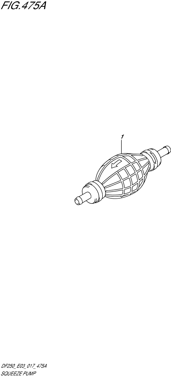 Squeeze Pump - Suzuki DF 250 Parts Listings<br>2022 to 25003F-240001 to 25003F-24XXXX 25003Z-240001 to 25003Z-24XXXX 25004F-240001 to 25004F- 24XXXX