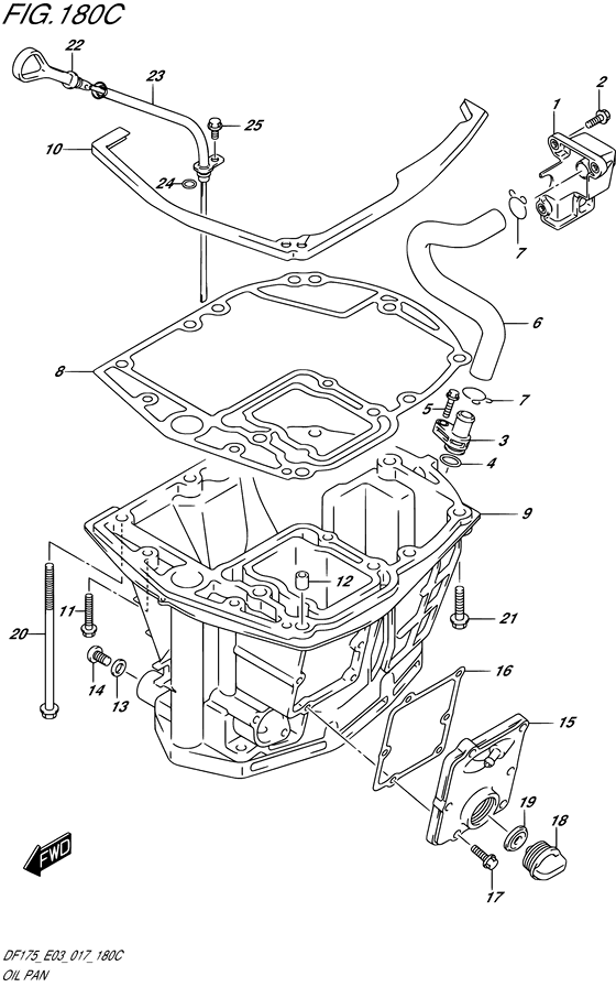 Suzuki DF 175 Oil Pan