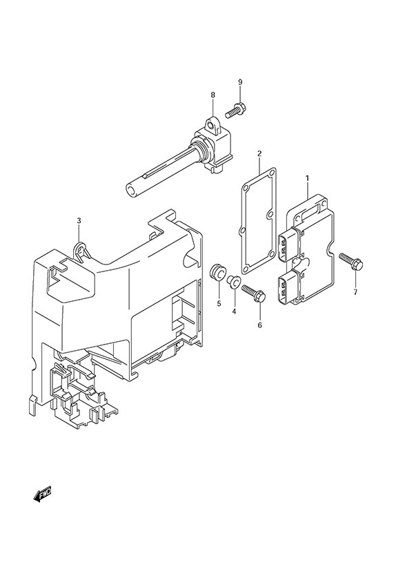 Rectifier/Ignition Coil - Suzuki DF 150 Parts Listings<br>2006 to 15001F-680001 to 15001F-68XXXX 15001Z-680001 to 15001Z-68XXXX