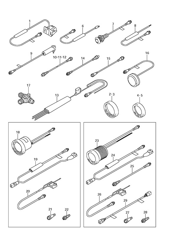 Opt: SMIS Gauges - Suzuki DF 150 Parts Listings<br>2013 to 15002F-310001 to 15002F-31XXXX 15002Z-310001 to 15002Z-31XXXX