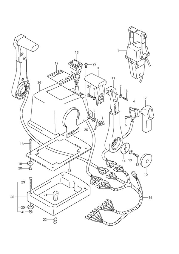 Opt: Top Mount Dual (1) - Suzuki DF 150 Parts Listings<br>2007 to 15001F-880001 to 15001F-88XXXX 15001Z-880001 to 15001Z-88XXXX