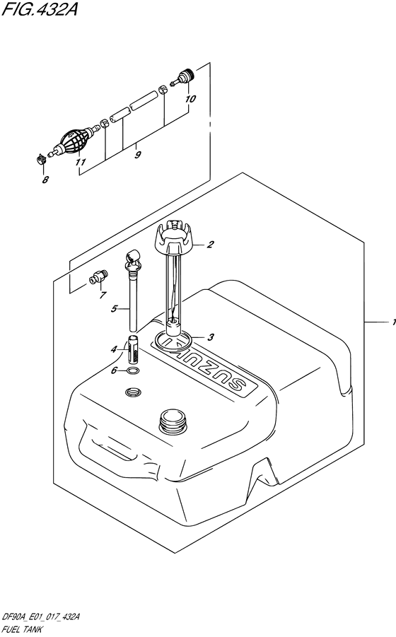 Squeeze Pump - Suzuki DF 90 Parts Listings<br>2022 to 09003F-240001 to 09003F-24XXXX