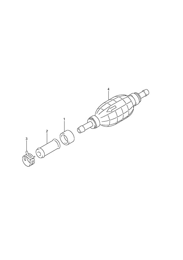 Fuel Hose - Suzuki DF 175 Parts Listings<br>2013 to 17502F-310001 to 17502F-31XXXX 17502Z-310001 to 17502Z-31XXXX