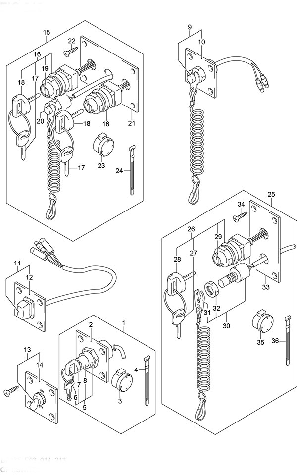 Suzuki DF 175 Opt: Switch