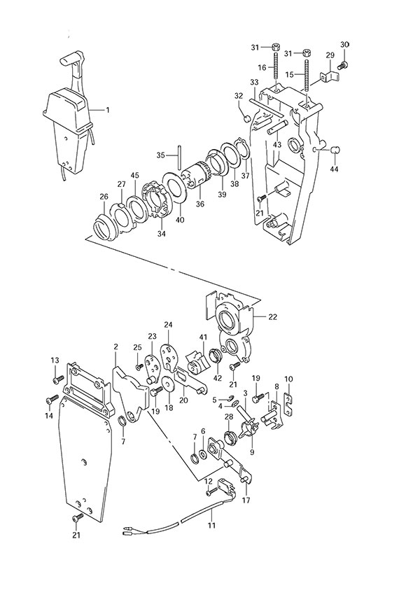 Opt: Top Mount Single (2) - Suzuki DF 150 Parts Listings<br>2013 to 15002F-310001 to 15002F-31XXXX 15002Z-310001 to 15002Z-31XXXX