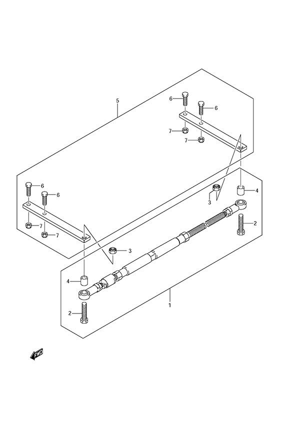 Suzuki DF 150 Opt: Tie Rod