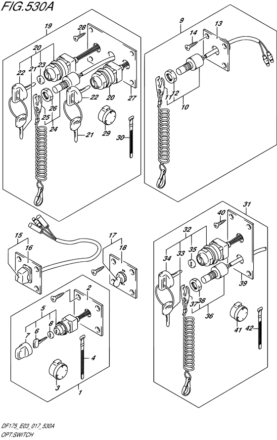 Suzuki DF 150 Opt: Switch