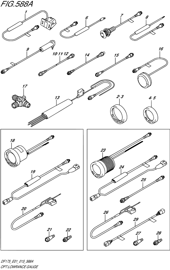 Suzuki DF 150 Opt: SMIS Gauges