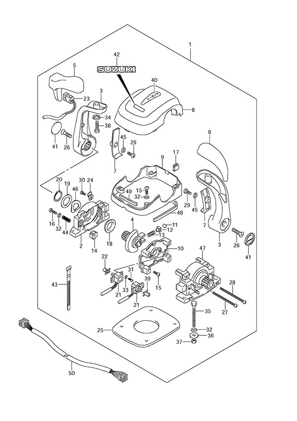 Opt: Top Mount Dual (2007) - Suzuki DF 300 Parts Listings<br>2009 to 30001F-980001 to 30001F-98XXXX  30001Z-980001 to 30001Z-98XXXX