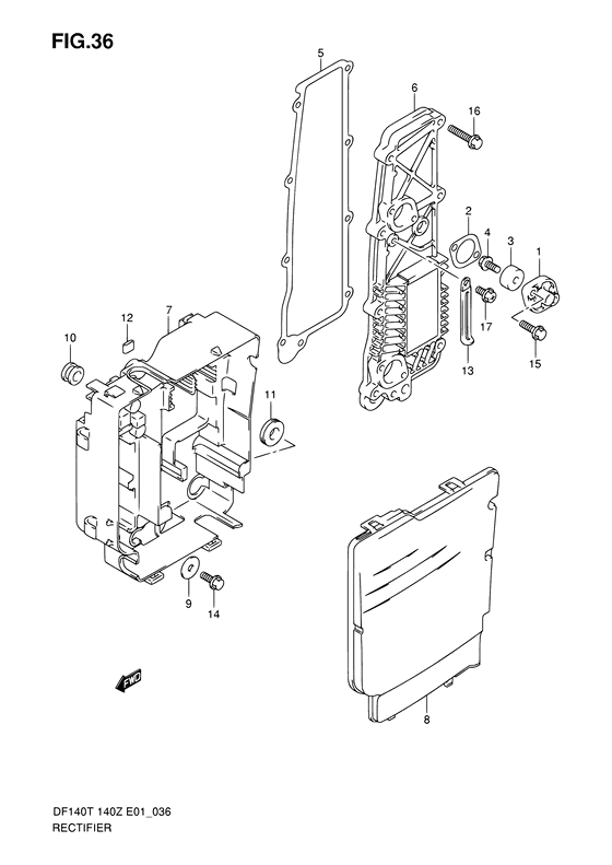 Suzuki DF 140 Rectifier