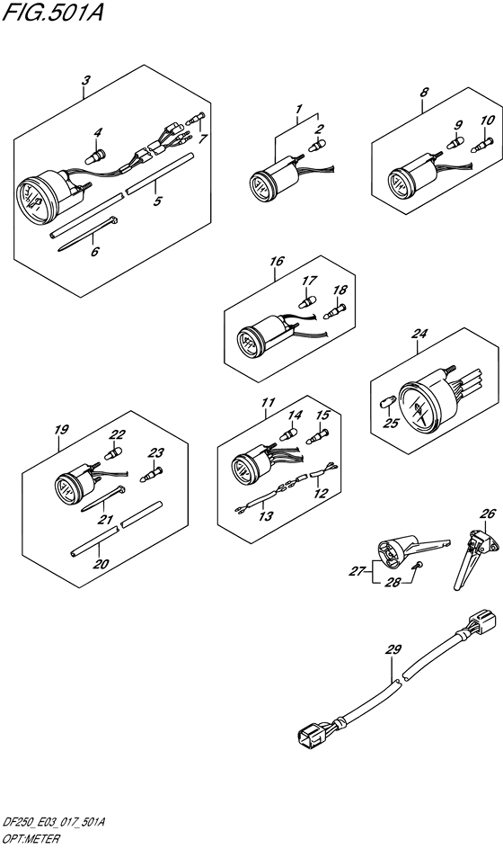 Suzuki DF 250 Opt: Meter