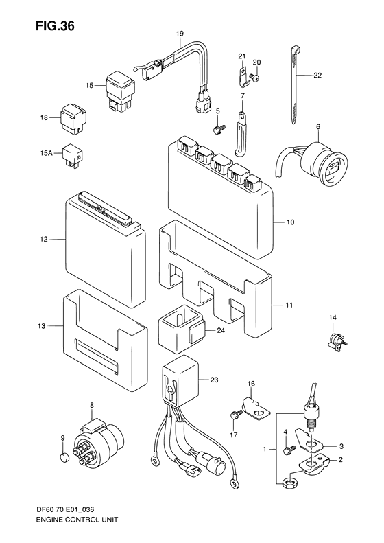 Suzuki DF 70 Engine control unit