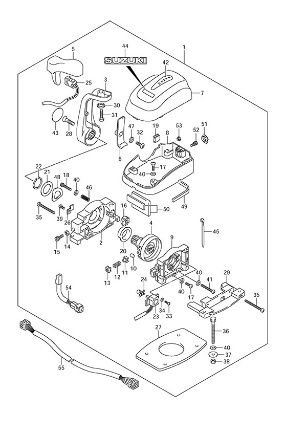 Opt: Top Mount Single (2008 & Newer) - Suzuki DF 300 Parts Listings<br>2007 to 30001F-780001 to 30001F-78XXXX   -  30001Z-780001 to 30001Z-78XXXX