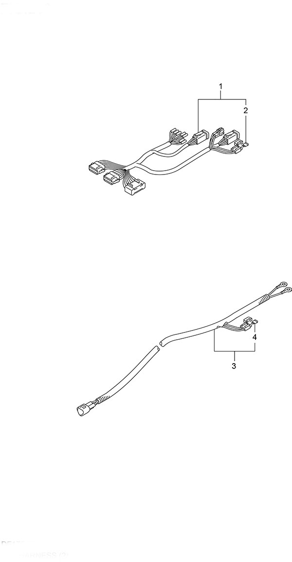 Opt: Harness (2)(Model:TG/ZG) - Suzuki DF 175 Parts Listings<br>2014 to 17502F-410001 to 17502F-41XXXX 17502Z-410001 to 17502Z-41XXXX