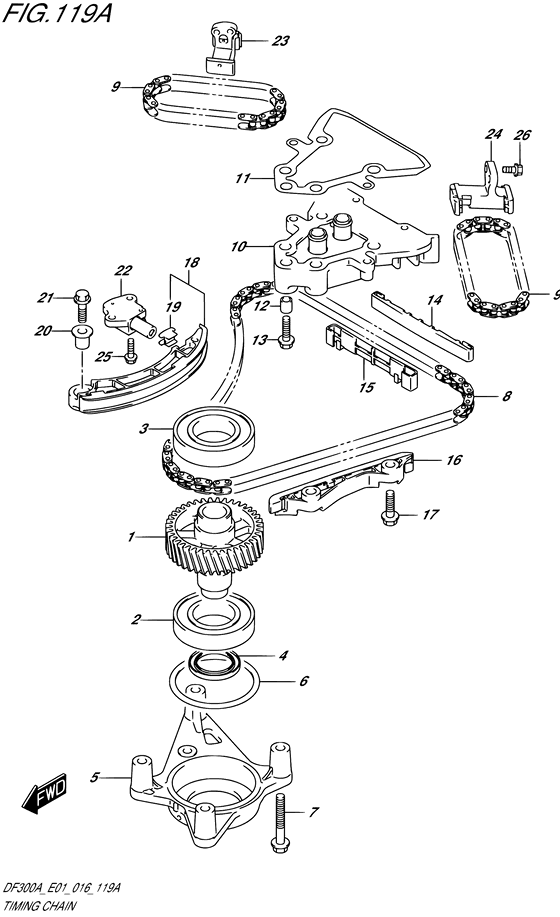 Suzuki DF 300 Timing Chain