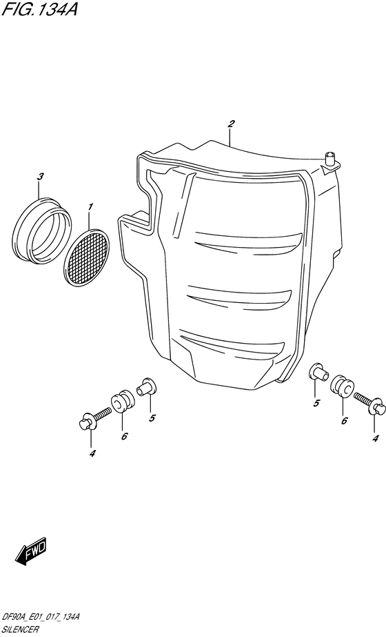 Suzuki DF 90 Silencer