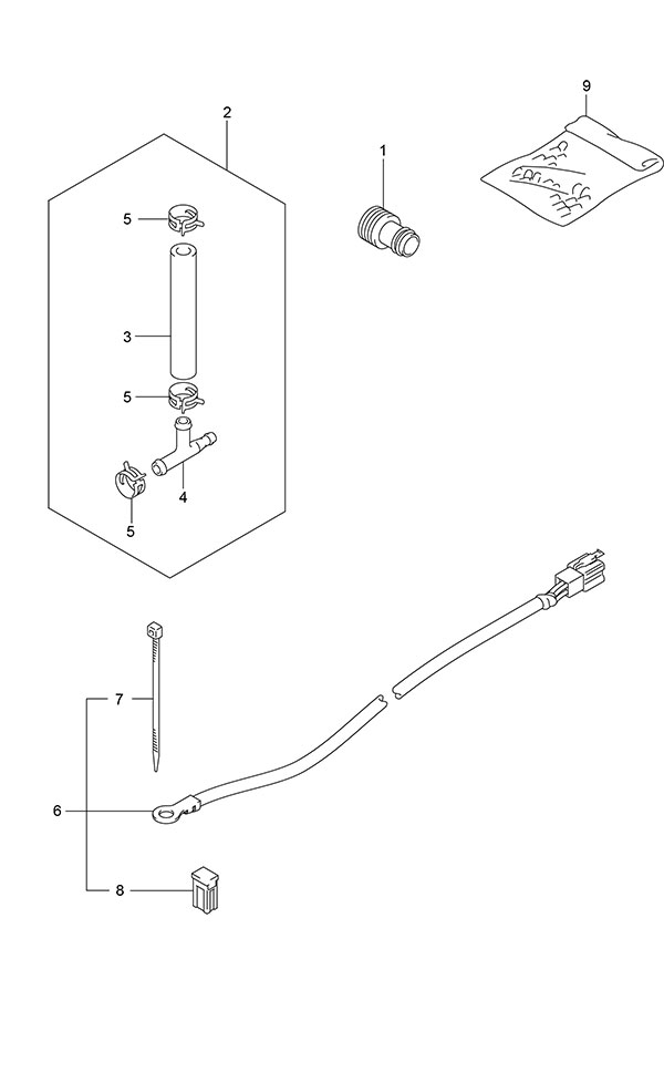 Suzuki DF 175 Opt: Harness (1) (Model: TG/ZG)