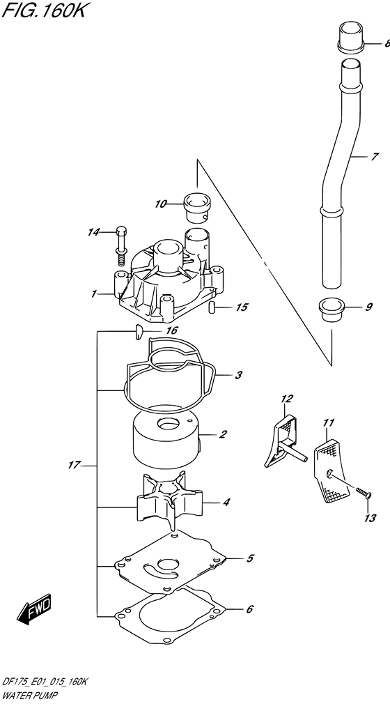 Suzuki DF 175 Water Pump