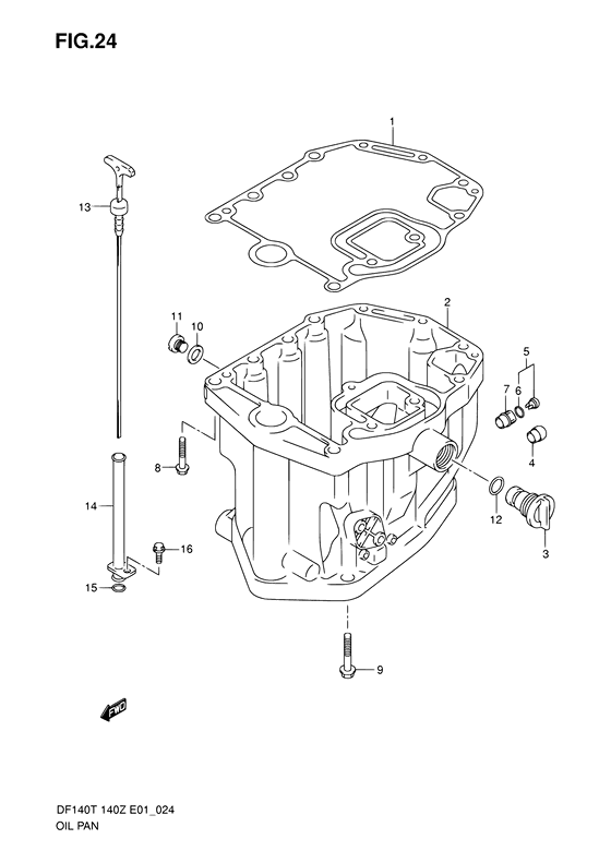 Suzuki DF 140 Oil Pan