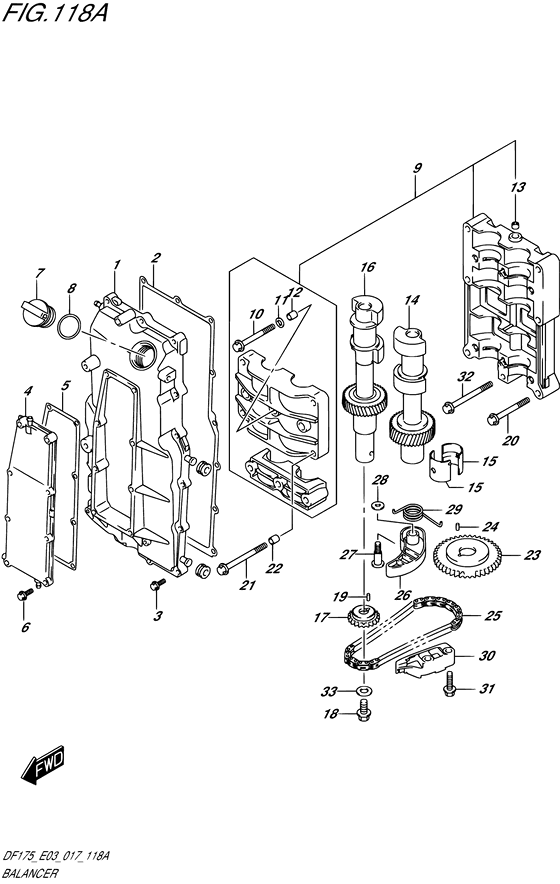 Suzuki DF 175 Balancer