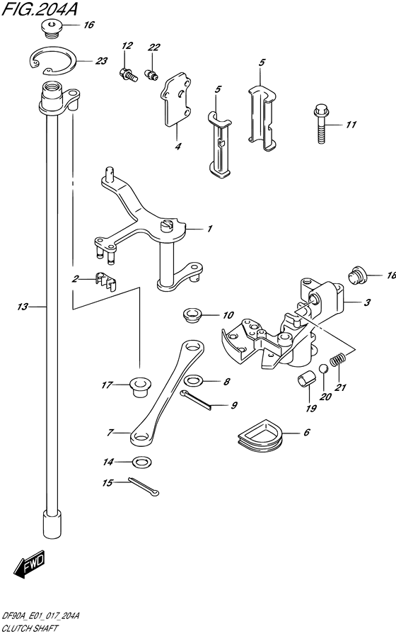 Suzuki DF 90 Clutch Shaft