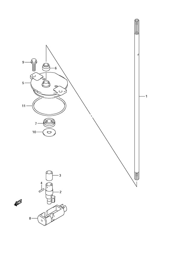 Suzuki DF 150 Clutch Rod (C/R)