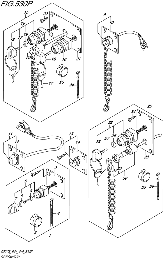 Suzuki DF 150 Opt: Switch