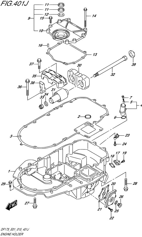 Suzuki DF 150 Engine Holder