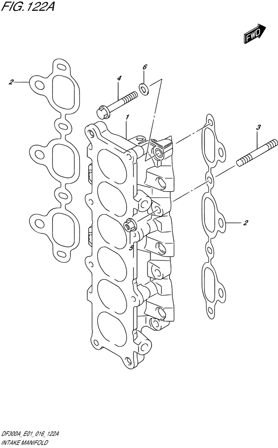 Suzuki DF 300 Intake Manifold