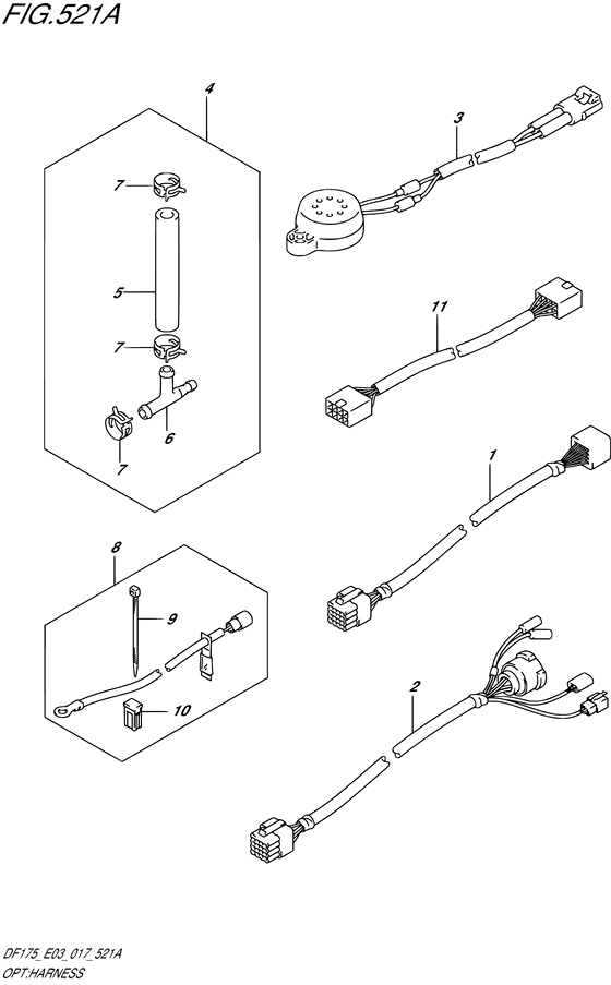 Suzuki DF 175 Opt: Harness