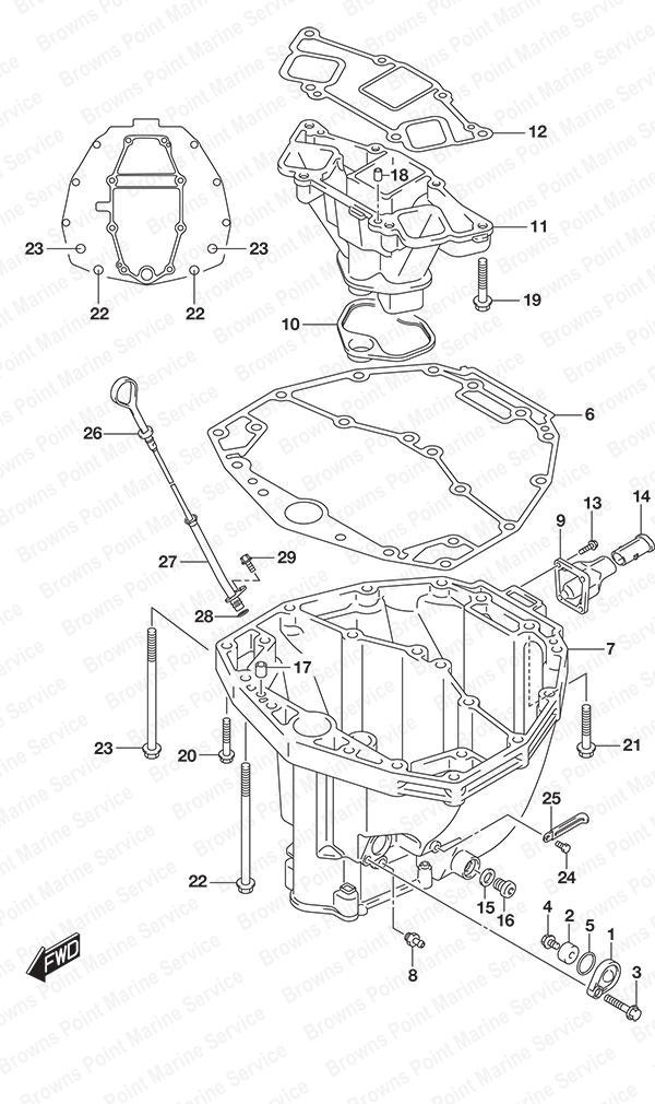 Suzuki DF 250 Oil Pan