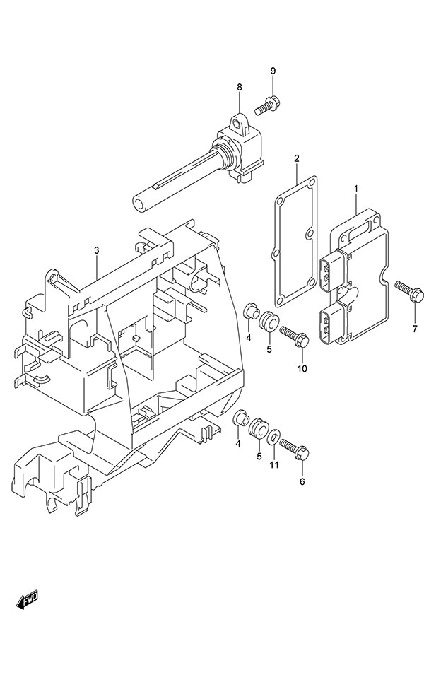 Suzuki DF 150 Rectifier/Ignition Coil (Model: TG/ZG)