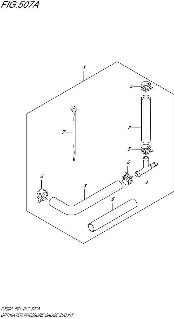 Opt: Water Pressure Gauge Sub Kit - Suzuki DF 90 Parts Listings<br>2020 to 09003F-040001 to 09003F-04XXXX