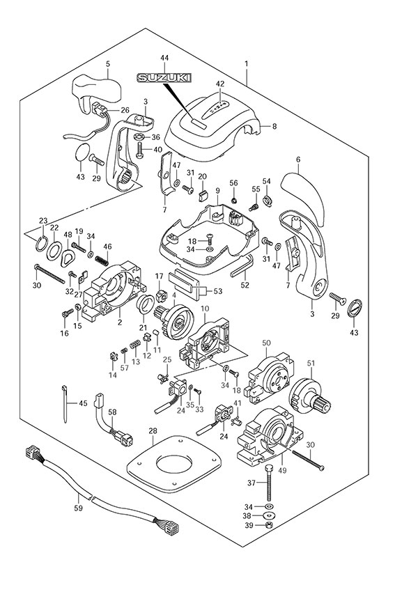 Opt: Top Mount Dual (2008 & Newer) - Suzuki DF 300 Parts Listings<br>2009 to 30001F-980001 to 30001F-98XXXX  30001Z-980001 to 30001Z-98XXXX