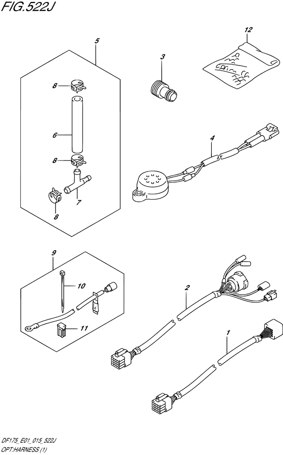 Suzuki DF 150 Opt: Harness (1)