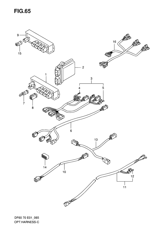 Suzuki DF 70 Opt:harness ((MODEL:08~))