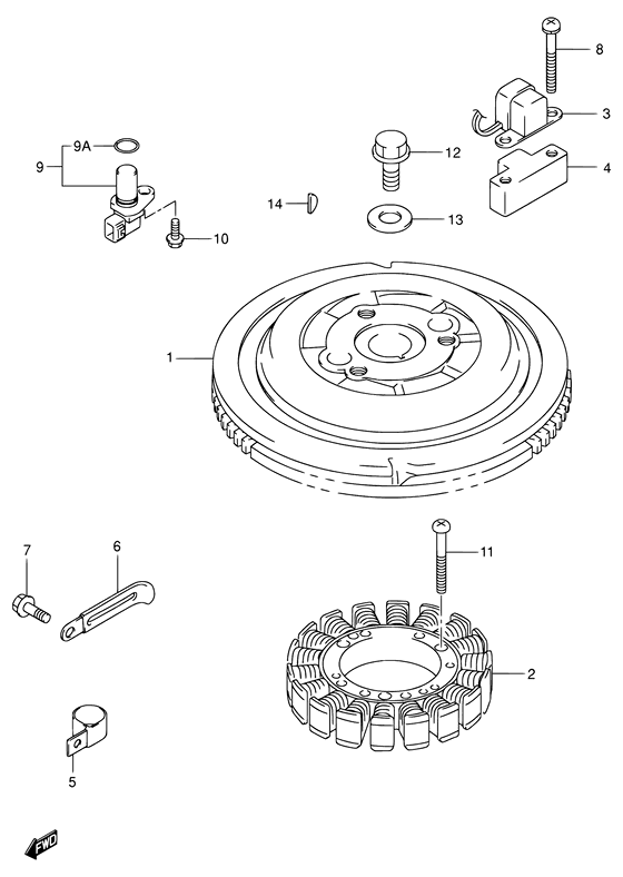 Suzuki DF 70 Magneto ((MODEL:01~09))