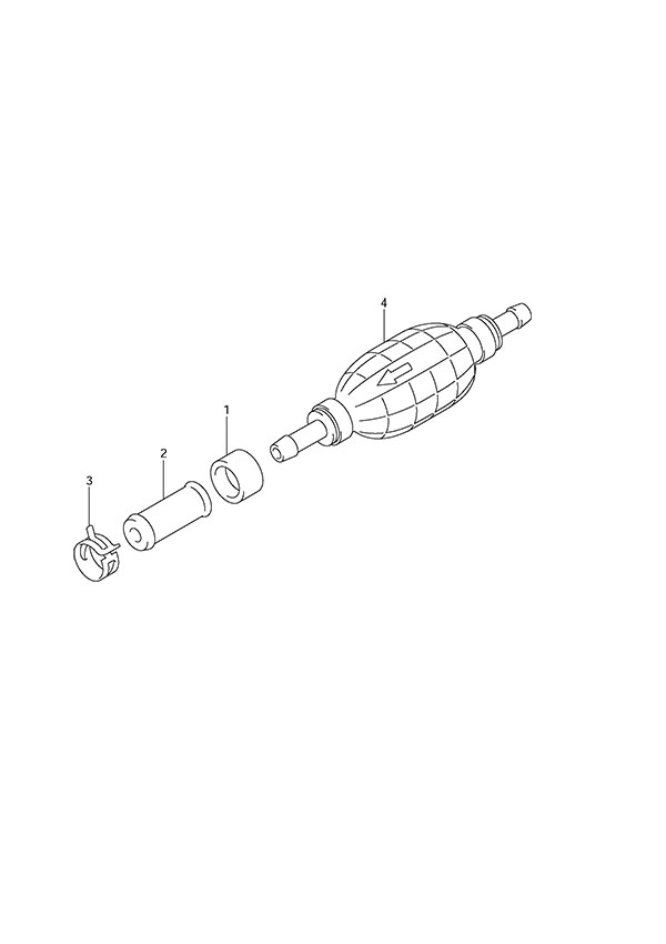 Fuel Hose - Suzuki DF 150 Parts Listings<br>2013 to 15002F-310001 to 15002F-31XXXX 15002Z-310001 to 15002Z-31XXXX