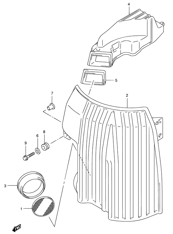 Suzuki DF 140 Silencer