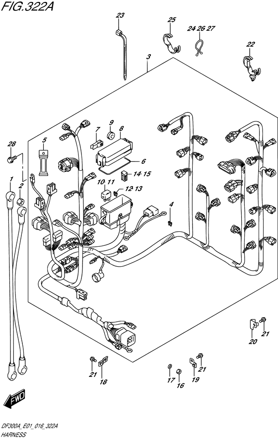 Suzuki DF 300 Sensor w/Transom (L)