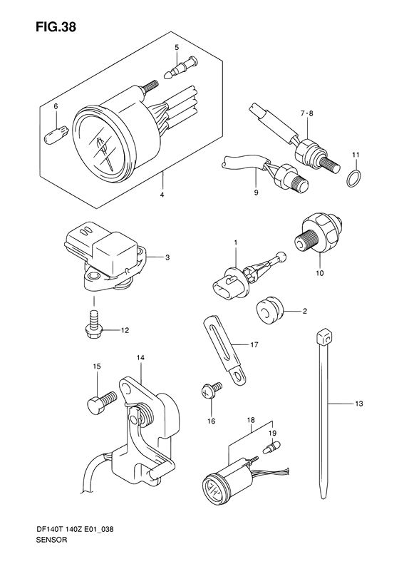 Suzuki DF 140 Sensor